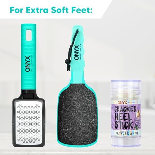 Onyx Professional Onyx Professional Cracked Heel Repair Balm Stick (2 Pack) Dry Cracked Feet Treatment, Moisturizing Heel Balm Rolls On So No Mess Like Foot Cream or Foot Lotion, Rescues Cracked Feet, Lavender Scent