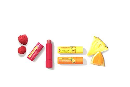 Burt's Bees Burt's Bees Flavor Crystals 100% Natural Lip Balm, Red Raspberry with Beeswax & Fruit Extracts - 1 Tube,0.16 ounce