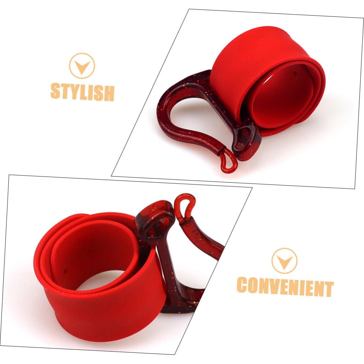 OHPHCALL OHPHCALL Salon Wrist Band Hair Tie Organizer Rubber Band Storage Plastic Updo Hair Tools