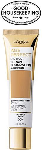 L'Oréal Paris L'Oréal Paris Age Perfect Radiant Serum Foundation with SPF 50, Perfect Beige, 1 Ounce