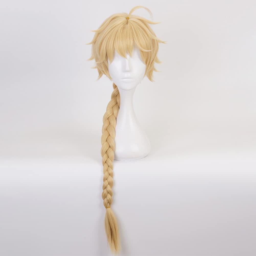 HIROAKIYA HIROAKIYA Shenhe Wig, Genshin Impact Shenhe Cosplay Wig with Wig Cap, Length approx.75cm