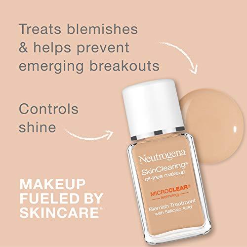 Neutrogena Neutrogena SkinClearing Oil-Free Makeup, Soft Beige 50 , 1 Fl. Oz (Pack of 1)