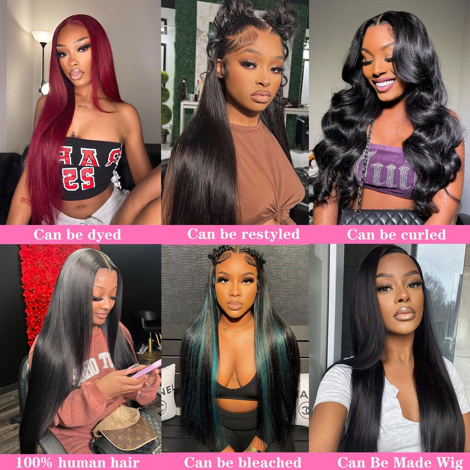Wowqueen Beauty 10A Straight Single Bundles Human Hair 10 Inch Brazilian Straight Human Hair Bundles 100% Unprocessed Virgin Weave Bundles Human Hair 1 One Bundle Natural Black Color