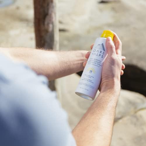 Oars + Alps Oars + Alps Mineral SPF 50 Sunscreen Spray, Infused with Vitamin E and Antioxidants, Water and Sweat Resistant, 6 Oz, 2 Pack