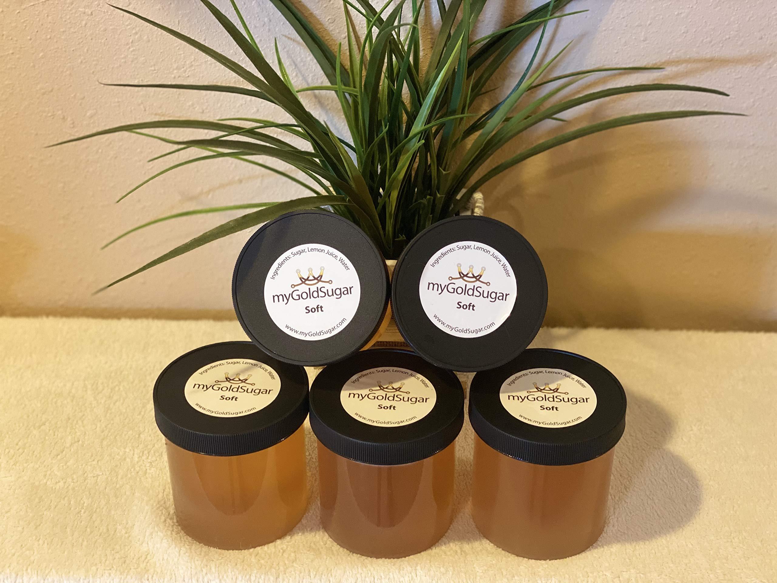 My Gold Sugar 5 Pack - 32oz My Gold Sugar - Sugaring for Hair Removal (Medium)