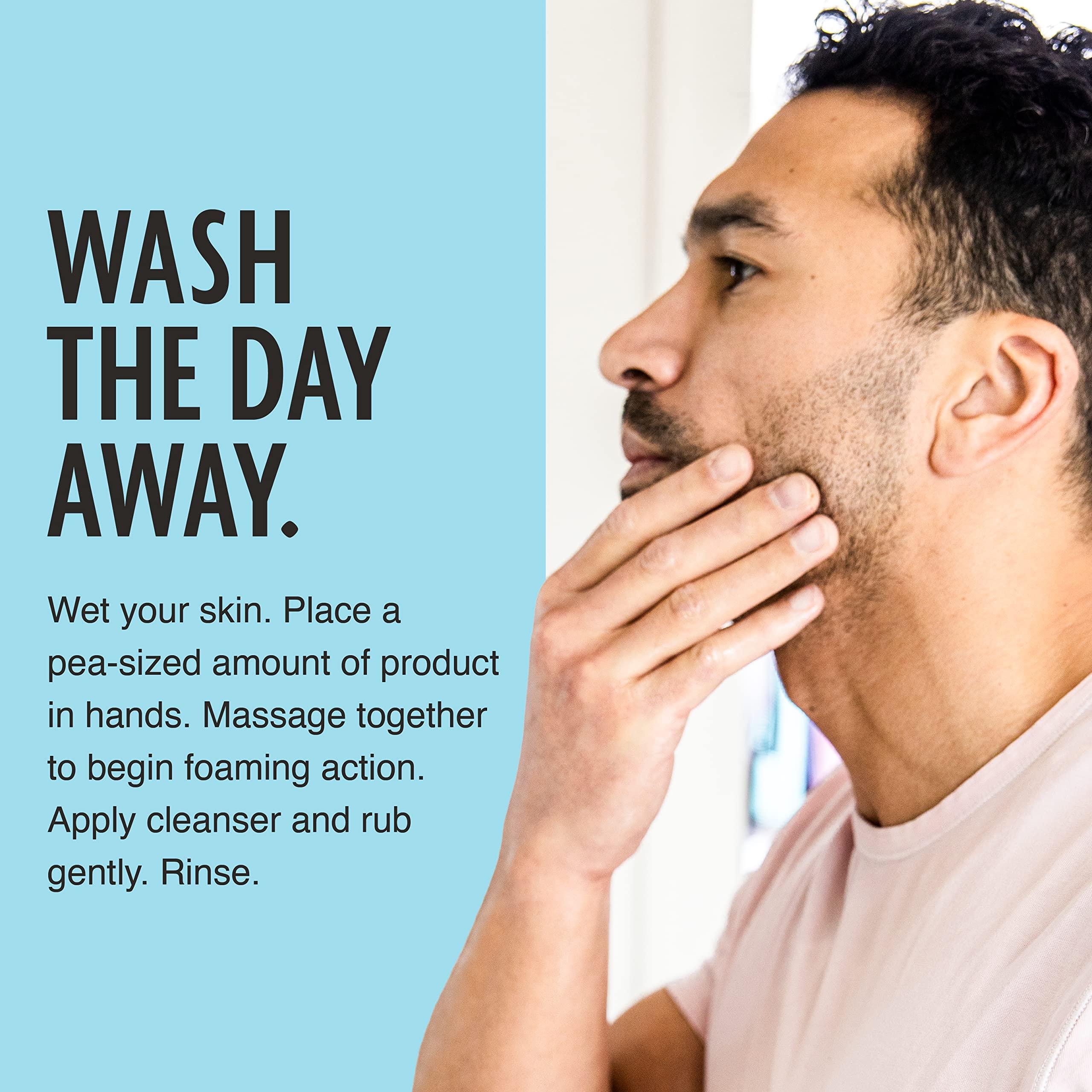 Pacific Shaving Company Pacific Shaving Company Clean Facial Wash - Unscented Gentle Face Cleanser with Sea Salt & Aloe Vera - Hydrating Men's Face Wash for Sensitive Skin (7 Oz)