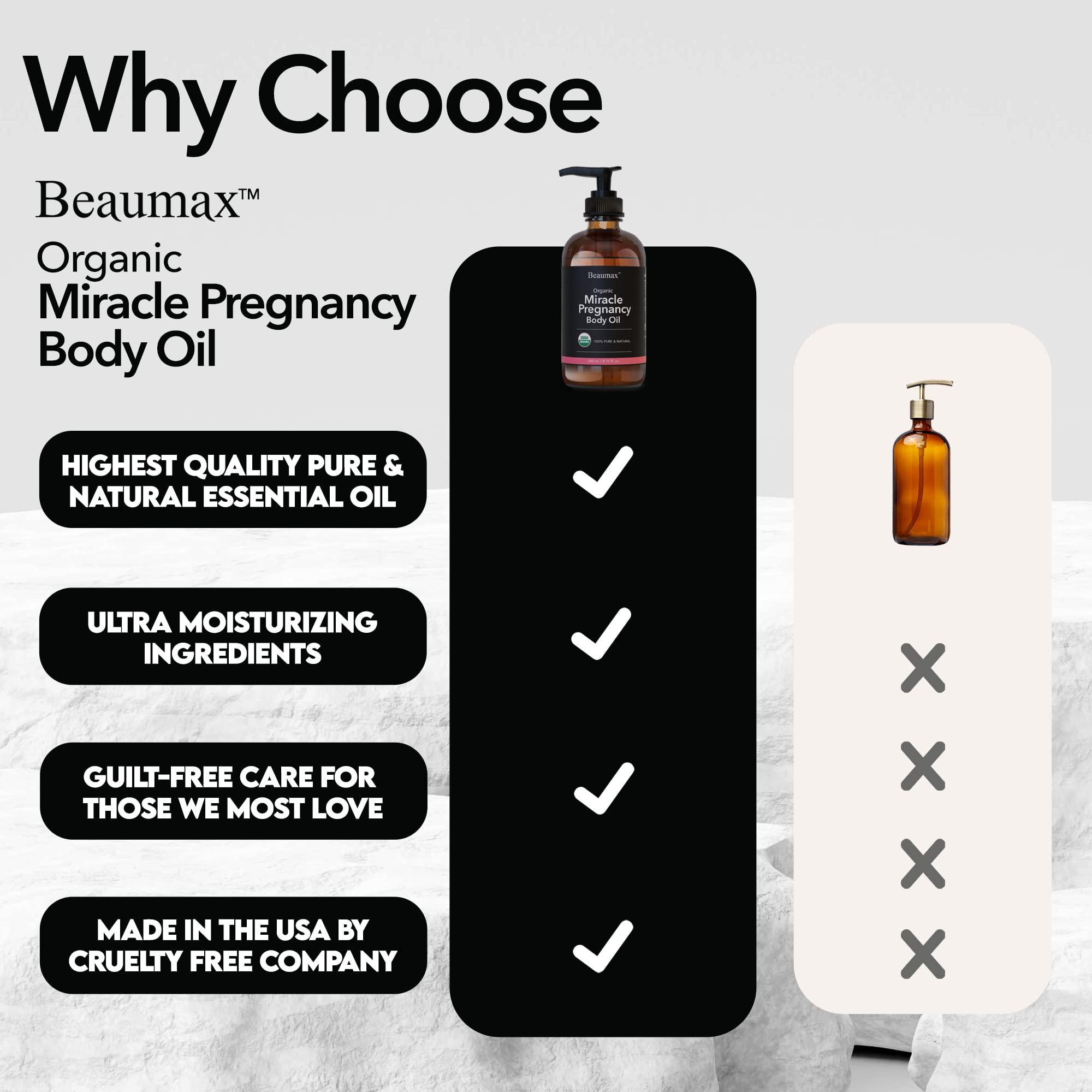 Beaumax Beaumax Miracle Pregnancy Body Oil - USDA Organic Body Oil 240ml/8.12 fl.oz