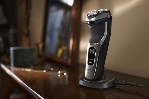 Philips Norelco Philips Norelco Shaver 3900, Rechargeable Wet & Dry Electric Shaver with Pop-up Trimmer, Charging Stand, Travel Storage Pouch, Protective Cap, Space Gray, S3341/92