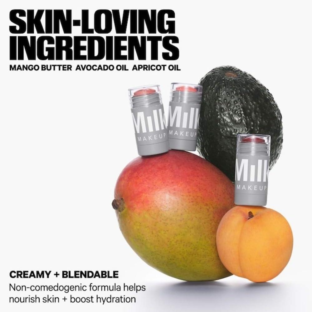 Milk Makeup MILK MAKEUP Lip + Cheek MVPs Cream Blush Stick Set Rally - mauve with shimmer, Quirk - spiced rose