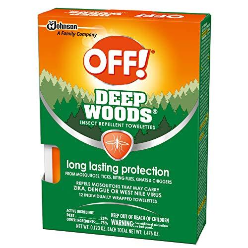 OFF! OFF! Deep Woods Towelettes, 12 CT (Pack - 6)