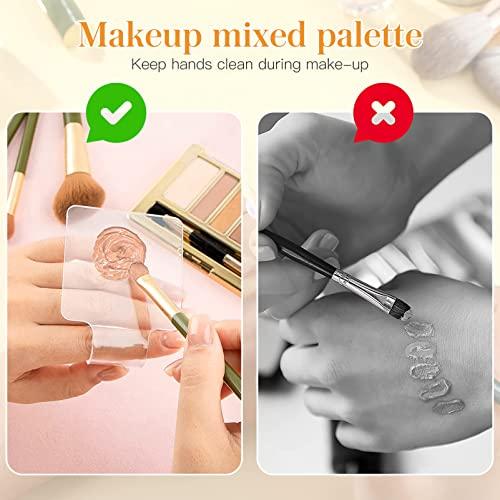 Beaupretty Palette Makeup Spatula Makeup Board Makeup Plate Makeup Mixing Tray for Foundations Clear Mixing Tray Makeup Tray Makeup Tool