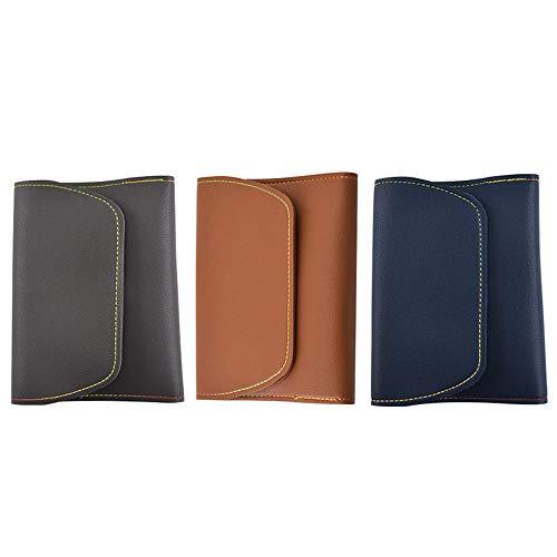 N/ A Mens Manicure Set Stainless Steel Professional Pedicure Kit Nail Scissors Grooming Kit with Black Leather Travel Case