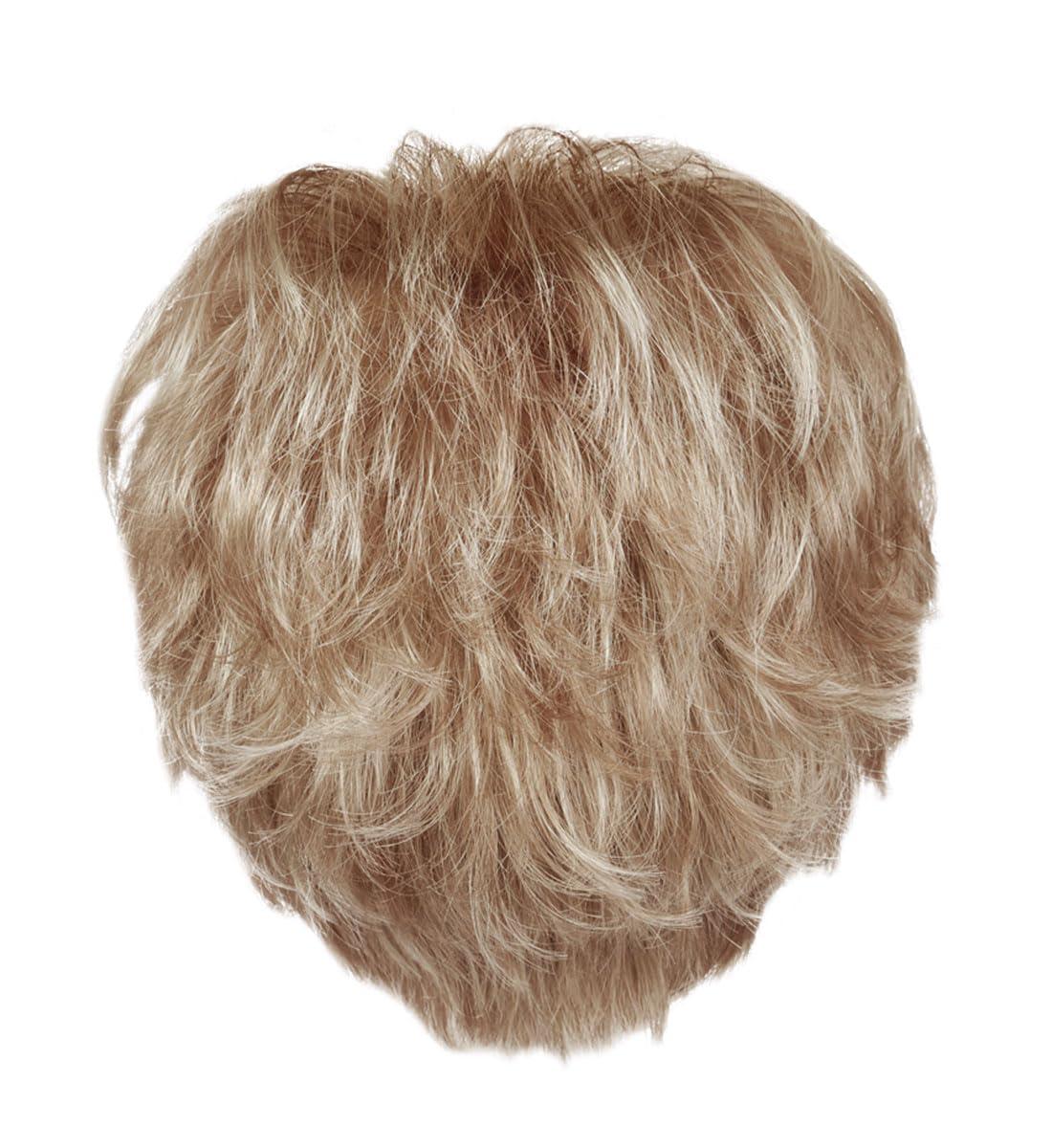Raquel Welch Raquel Welch Sparkle Short Layered Synthetic Wig by Hairuwear, Petite Cap, SS17/23 Shaded Iced Latte Macchiato