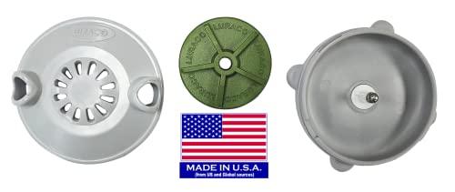 Luraco Luraco Magna Jet Head (wet-end), MADE IN USA Magnetic Jet Head for Pedicure Spa, Gray