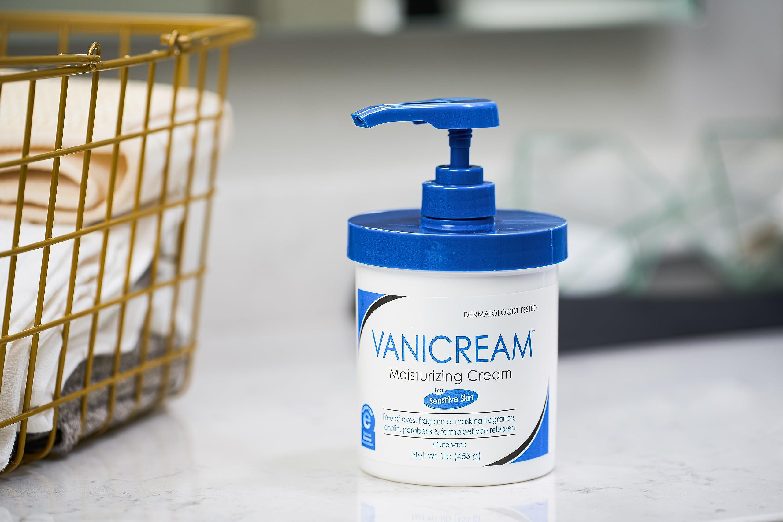 Vanicream Vanicream Moisturizing Skin Cream with Pump Dispenser - 16 fl oz (1 lb) - Moisturizer Formulated Without Common Irritants for Those with Sensitive Skin