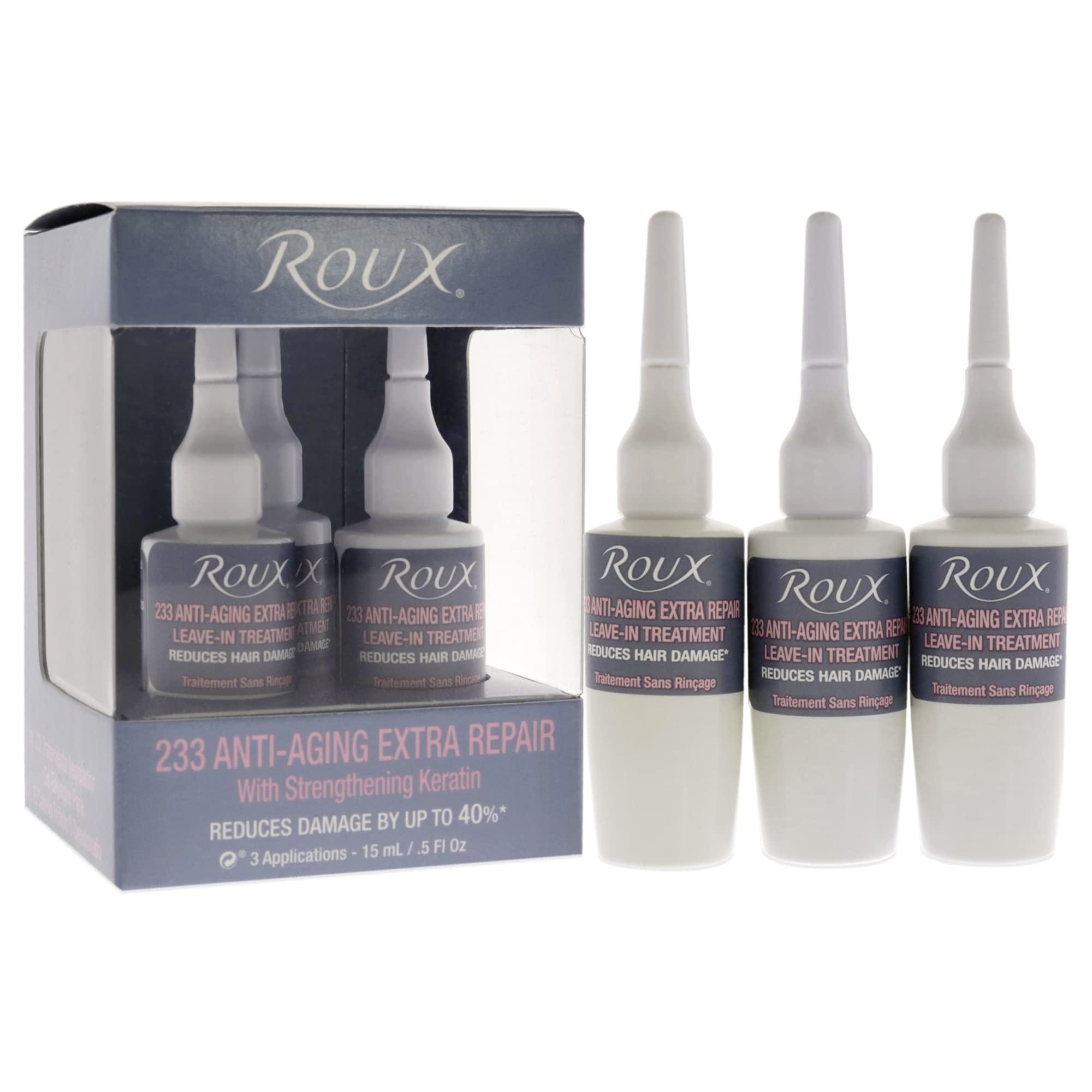 Roux Roux 233 Anti-Aging Extra Repair, Leave In Treatment with Strengthening Keratin, 3 Applications per Box