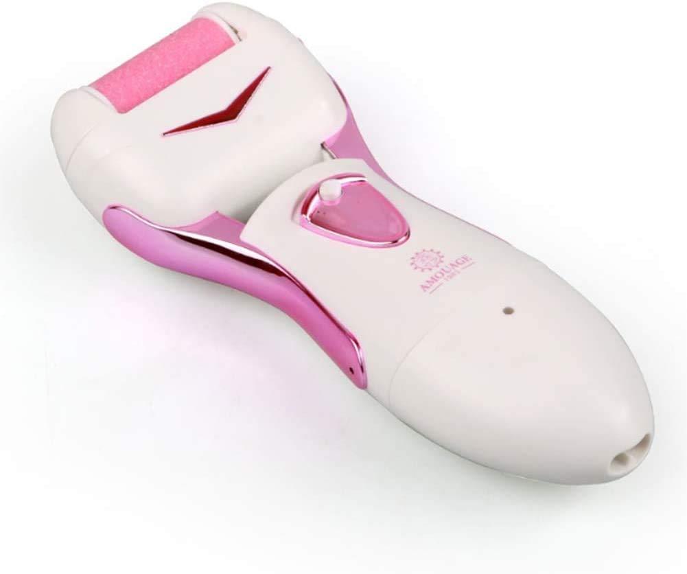 GIENEX GIENEX Most Powerful Rechargeable Electronic Foot File Wet & Dry Pedicure Tools Electric Callus Remover with Turbo-Boost Motor, 3 Rollers Included