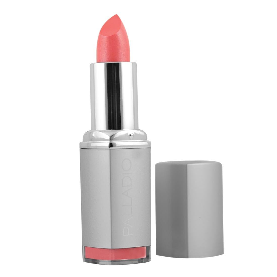 Palladio Palladio Herbal Lipstick, Rich Pigmented and Creamy Lip Color, Infused with Safflower, Ginseng, Ginkgo Biloba, Camellia and Aloe, Prevents Lips from Drying, Combats Fine Lines, Long Lasting, Petal Pink