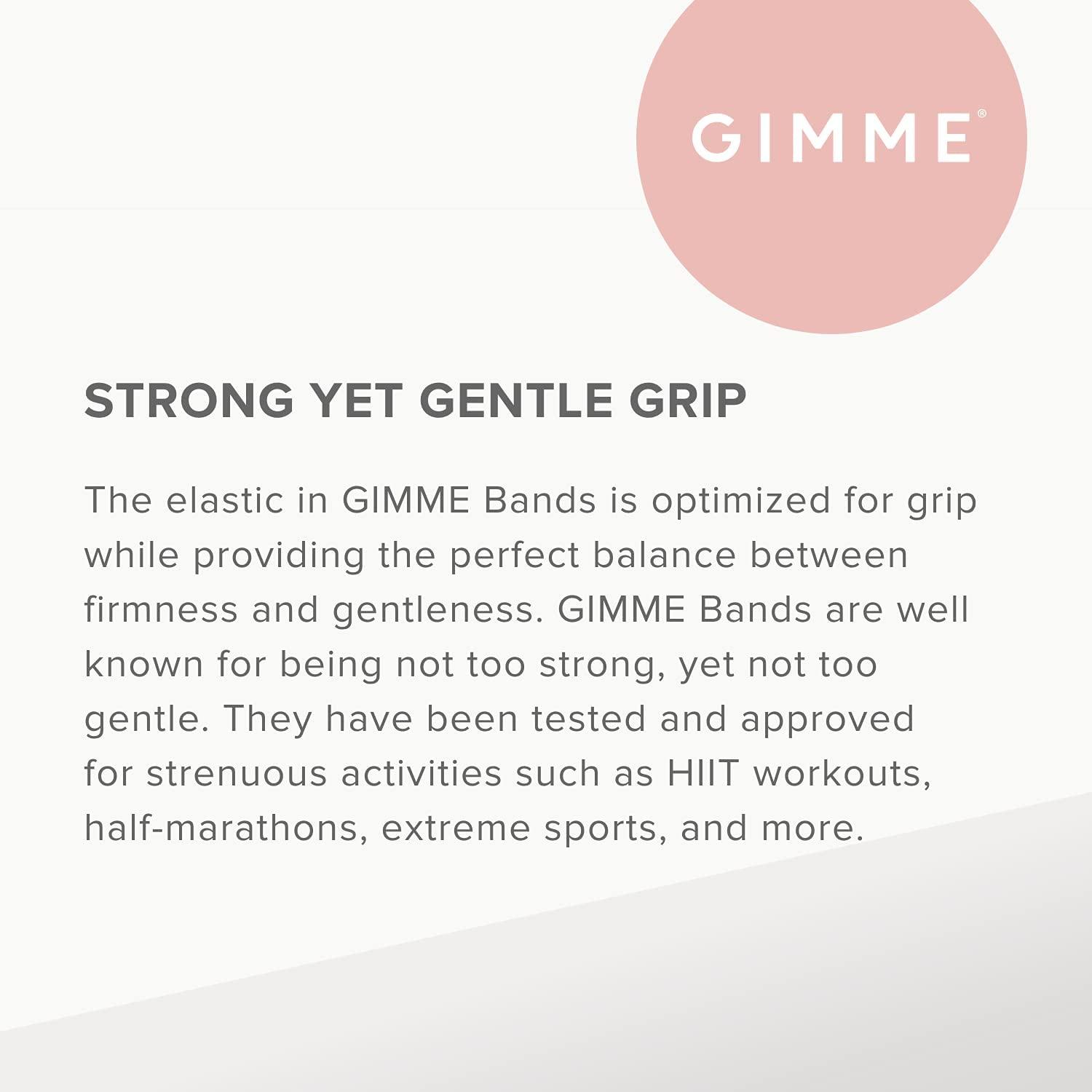 GIMME Gimme Beauty - Thick Fit Hair Bands - Choco - Damage Free Hair Ties - Made with Seamless Microfiber Elastics - Thick + Curly Hair Accessories - No Snagging, Dents, or Breakage (6 Count)