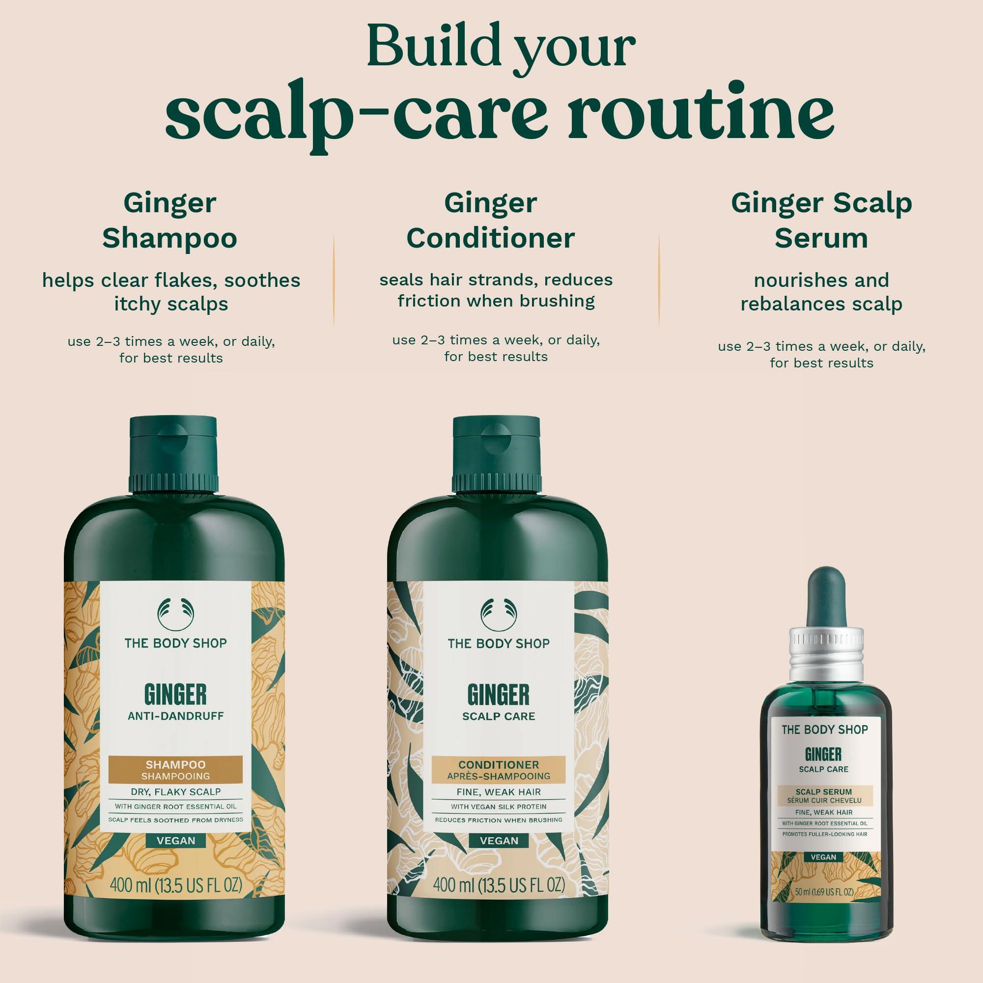 The Body Shop The Body Shop Ginger Scalp Care Shampoo – For Dry, Flaky Scalp – With Vegan Silk Protein – 250ml