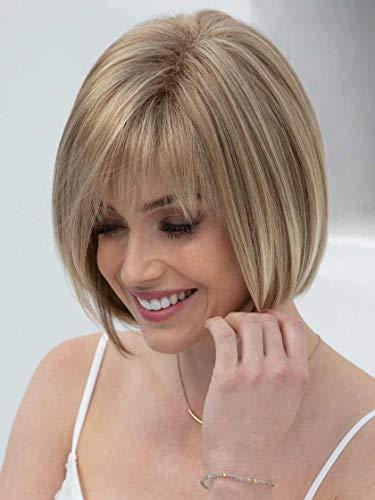 Rene of Paris & Maxwigs Scorpio Wig Color Auburn Sugar-R - Noriko Wigs 6.25" Short Bob Straight Sleek Bangs Synthetic Hair Avg Cap Orchid Collection Sexy Modern Fringe Bundle MaxWigs Hairloss Booklet