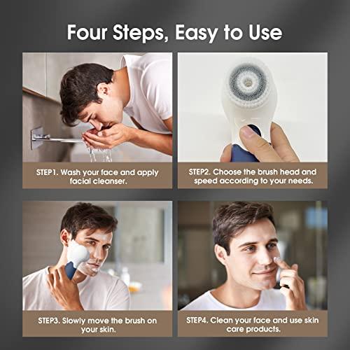 TOUCHBeauty Facial Cleansing Brush: Face Scrubber for Men and Women - Face Brushes for Deep Cleansing and Exfoliating