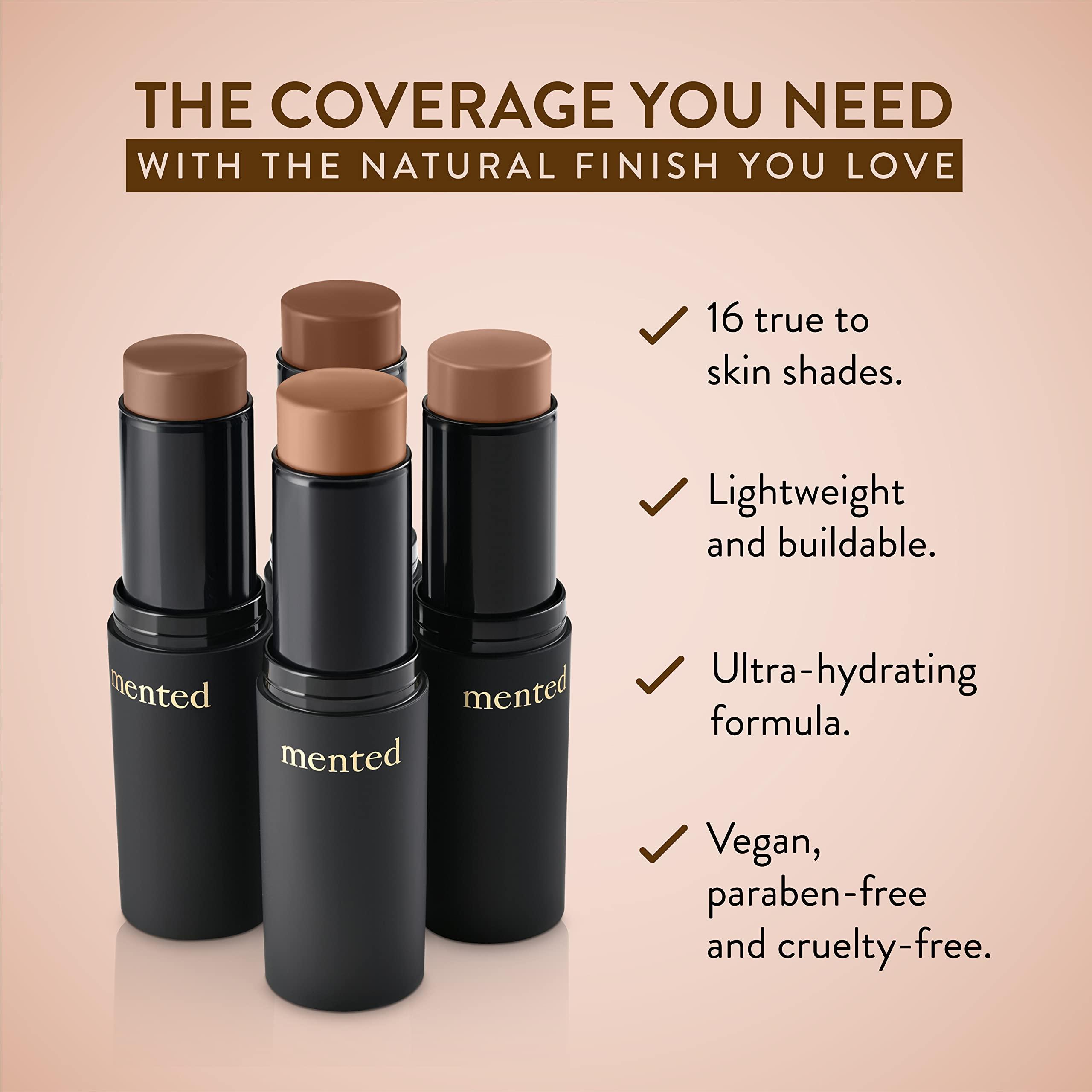 Mented Mented Cosmetics Stick Foundation Make Up, Concealer & Contour Stick for Dark Skin, Cream Foundation for Black Women Makeup, Vegan and Cruelty Free, D30