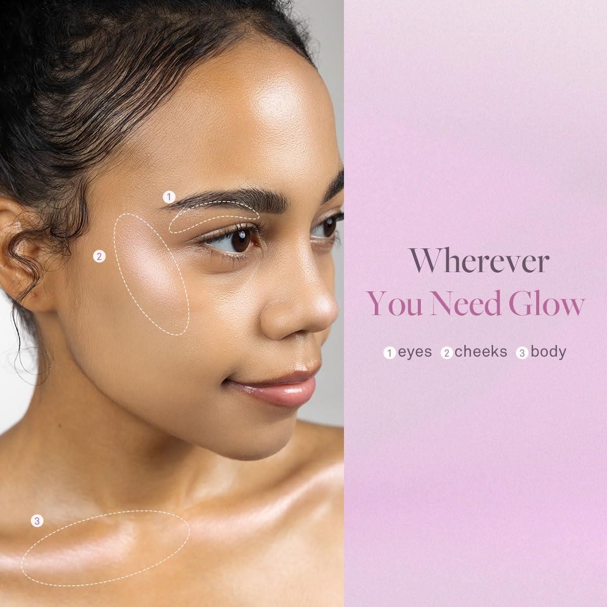 HINCE hince True Dimension Radiance Balm 10g - Shimmer Glow Face Highlighter Stick, Cream Blush Stick, Glass Skin, Korean Beauty, Valentines Day Gift for Women (TENDER ROOM, TP003)