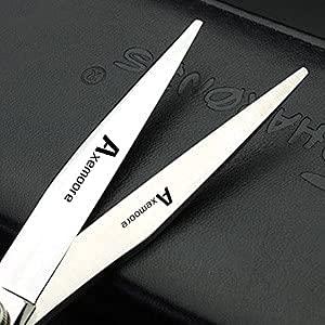 AXEMOORE (3 choices) 7 Inch Salon Professional Hairdressing Scissors Barber Hairstyling Special Tools (7-inch purple gem)