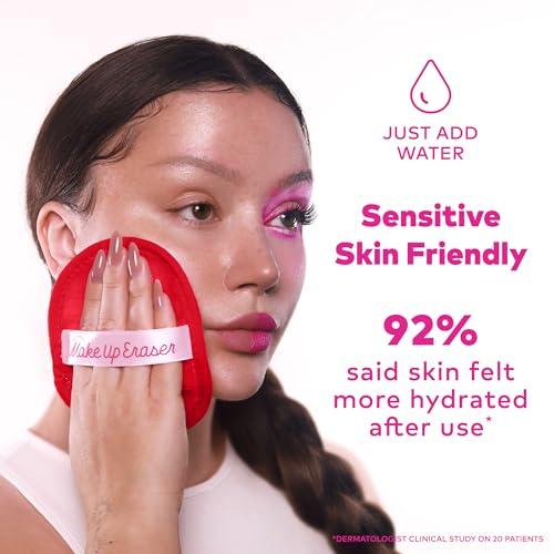 Makeup Eraser The Original Makeup Eraser, 7-Day Set, Erase All Makeup with Just Water, Including Waterproof Mascara, Eyeliner, Foundation, Lipstick, Sunscreen, and More! Strawberry Fields, 7ct.