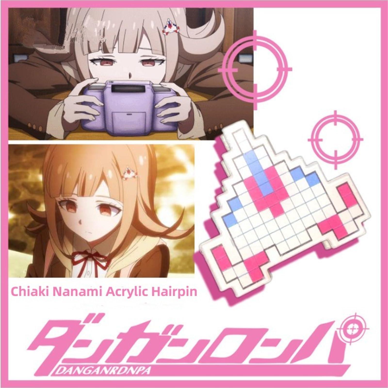 bonhams Game Dang Trigger Happy Havoc 2 Chiaki Nanami Hairpin Plane Hair Clip Cosplay Accessories Prop Popular Girls Jewelry Gifts