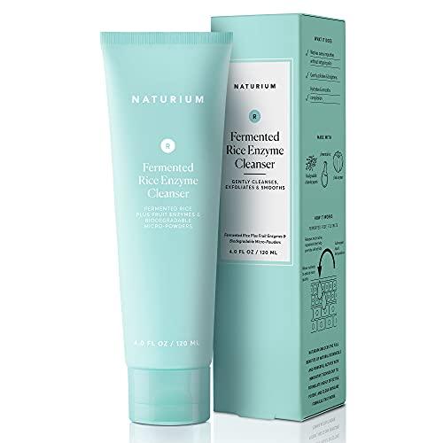 Naturium Naturium Fermenting Cleansing Duo, Camellia Creamy Cleansing Oil & Rice Enzyme Cleanser, Gentle & Skin Brightening Wash