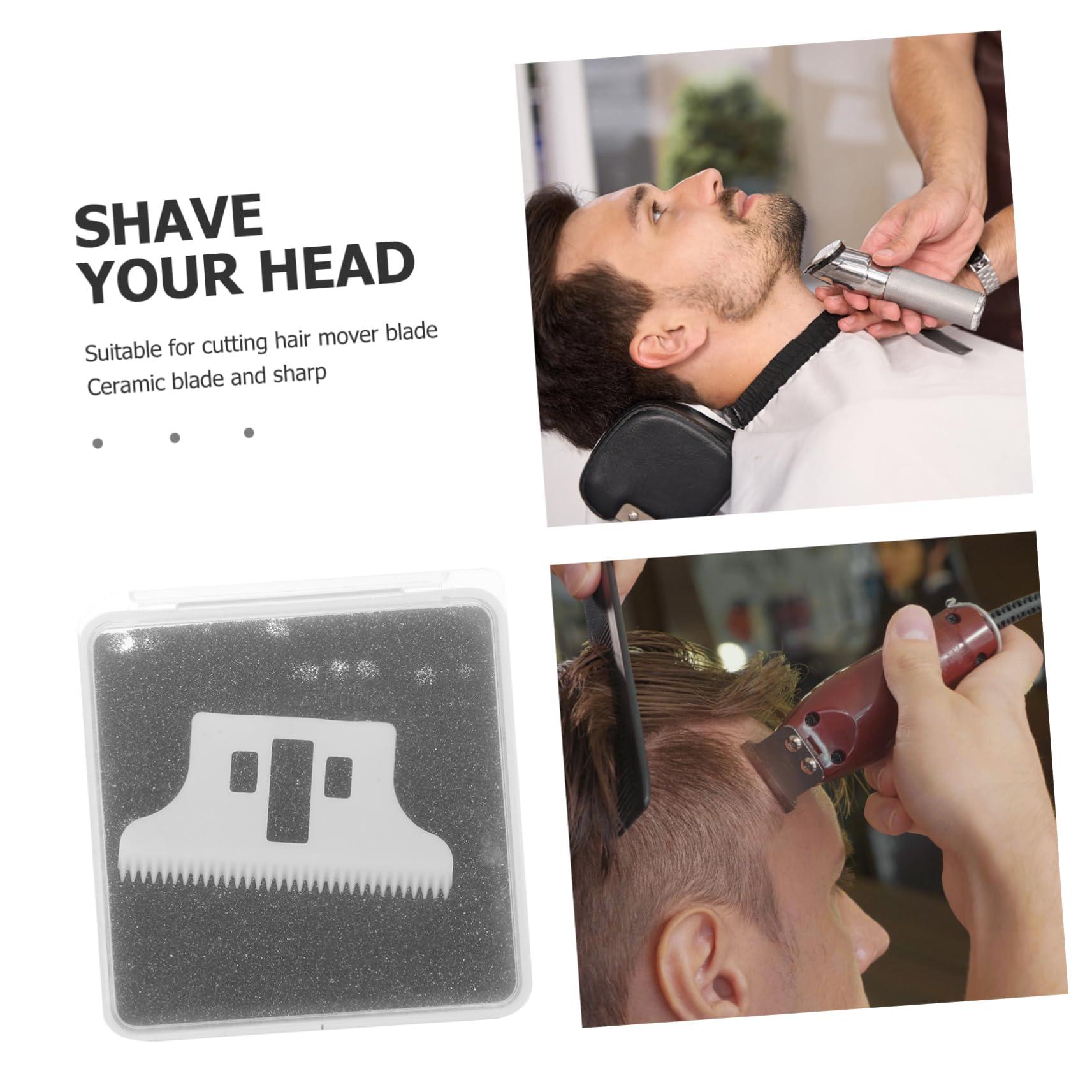 FOMIYES FOMIYES 2pcs Hair Clipper Replacement Parts White Ceramic Blades Clipper Replacement Blades Ceramics Clipper Blades