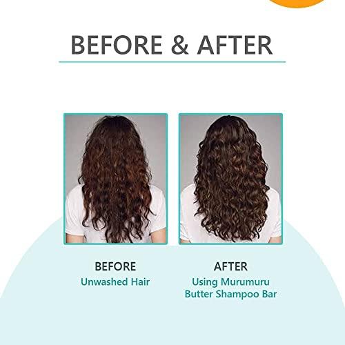 RUP RUP Earth Rhythm Murumuru Butter Shampoo Bar for Curly & Wavy Hair, 100% Biodegradable, Plastic-Free Packaging - 80 GM (Cardboard)