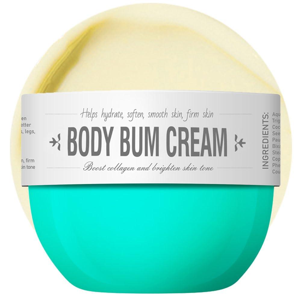Loske Bum Cream, Thigh and Butt Firming Body Cream, Moisturizing, Smoothening Butt Cream for Women, Lifted and Firm Tightens Skin (Caramelized coconut smell)