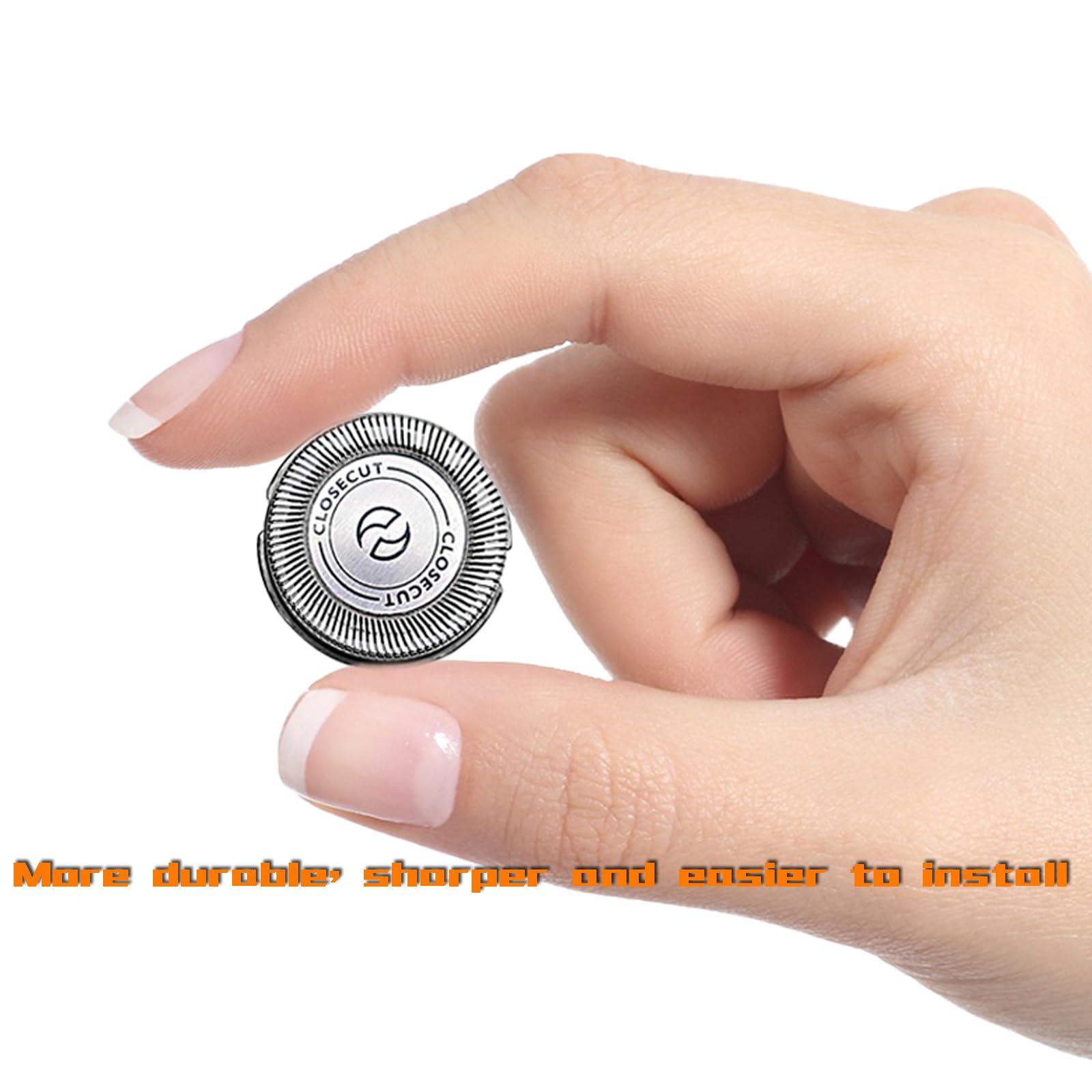 aoblaze 9 Packs HQ56 Replacement Shaver Heads for Philips Norelco HQ6 HQ56 HQ55 HQ4 HQ3,Compatible with HQ300 HQ442 HQ916 HS190 HQ6990 Electric Shavers etc.