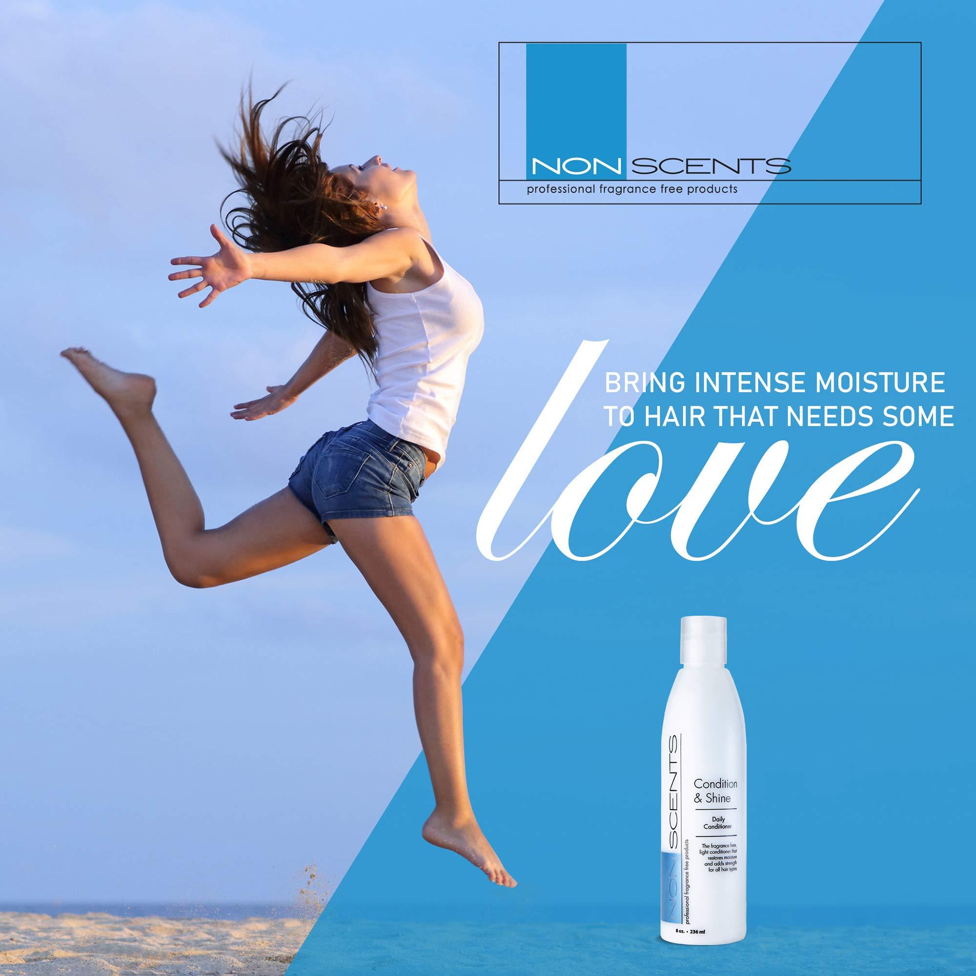 Nonscents Professional Fragrance Free Products Nonscents Original Formula Natural Conditioner for Dry Hair, Cleansing for Women & Men, Cruelty-Free & Sulfate-Free Unscented, Made in USA