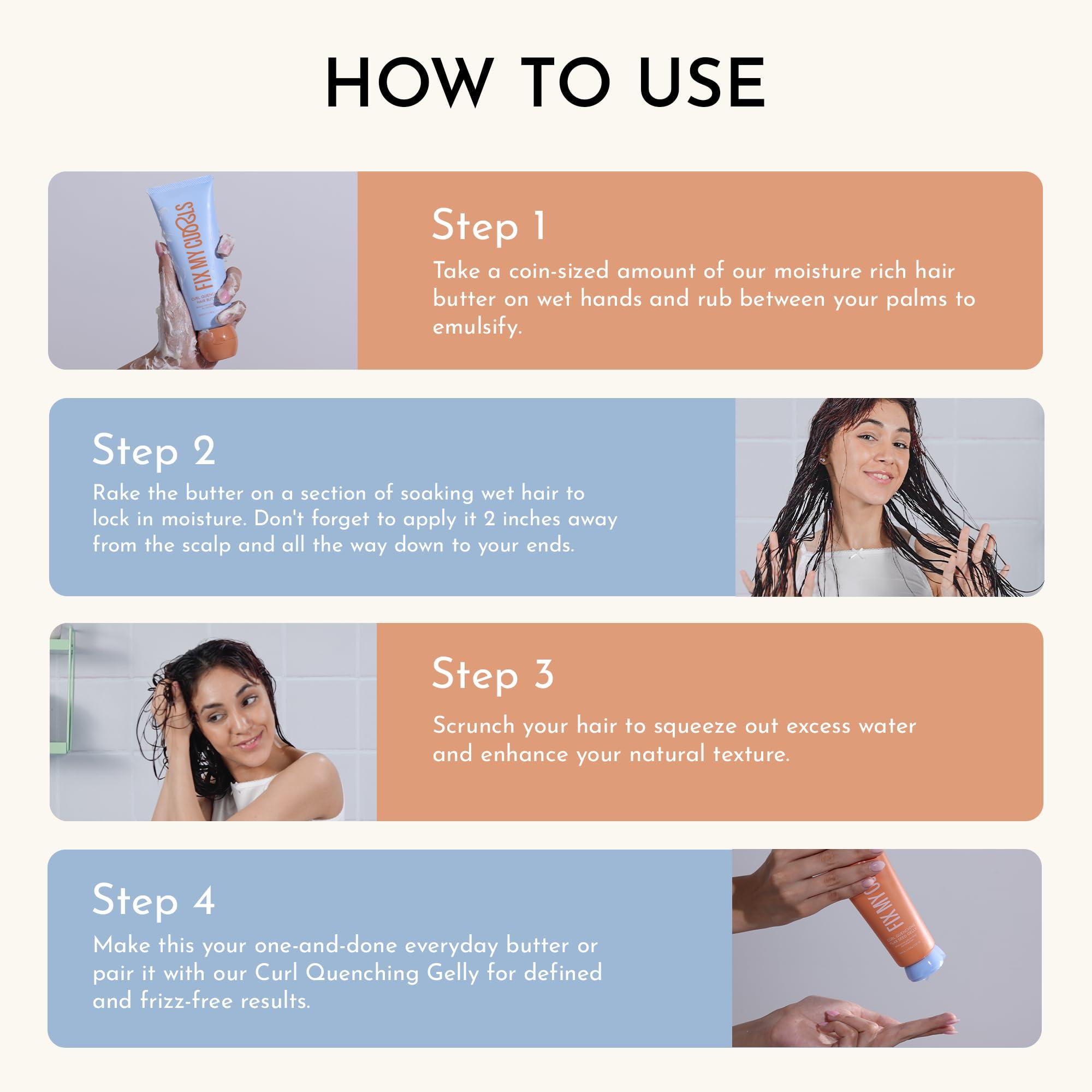 FIX MY CURLS FIX MY CURLS Curl Quenching Hair Butter For Curly And Wavy Hair, 7.05 Oz