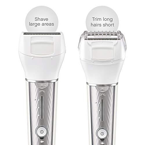 Panasonic Panasonic Cordless Shaver & Epilator for Women With 7 Attachments, Gentle Wet/Dry Hair Removal, Foot Scrubber & Body Cleansing Brush, ES-EL9A-S