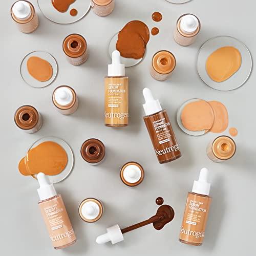 Neutrogena Neutrogena Healthy Skin Sensitive Skin Serum Foundation with Pro-Vitamin B5, Color Correcting & Pore Minimizing Liquid Foundation & Face Serum, Buildable Coverage, Light/Medium 02, 1 oz