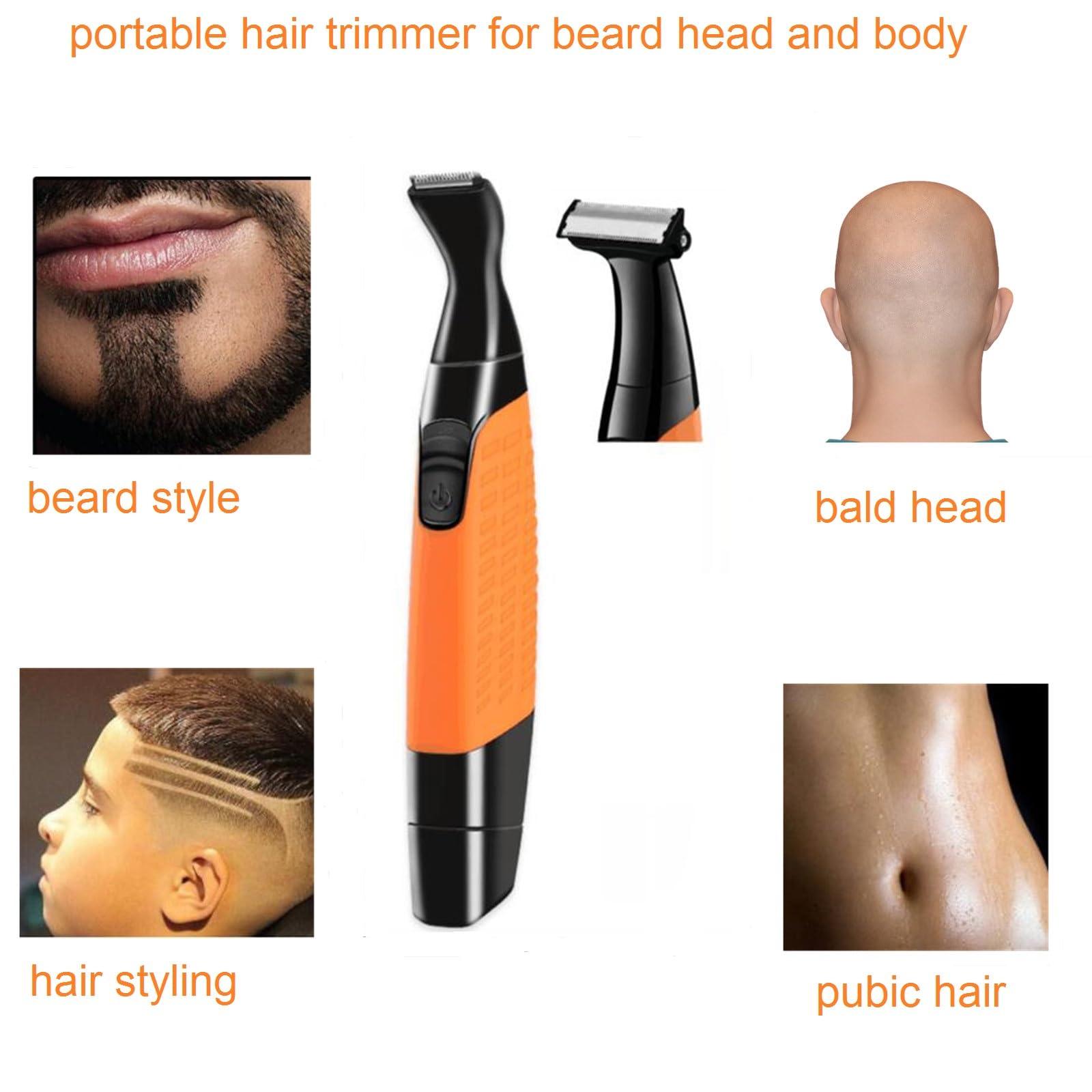 VSTSERIES VSTSERIES Men Pubic Hair Trimmer,Male Intimate Part Clipper,Wet Dry Groin Razor,Electric Body Hair Removal,Face Beard and Mustache Style Shaver,Portable Bald Detail Head Shaver,Man Grooming Kit