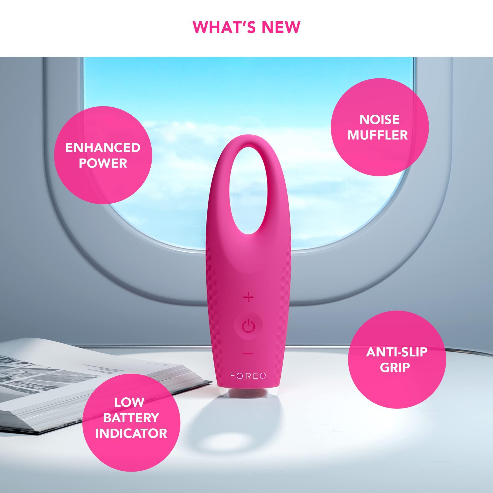 FOREO FOREO IRIS 2 Lymphatic Drainage Eye Massager | Dark Eye Circle Remover & Eye Bags Remover | Enhanced Under Eye Cream Absorption | Anti Wrinkle Eye Puffiness Reducer | 2-year Warranty | Fuchsia