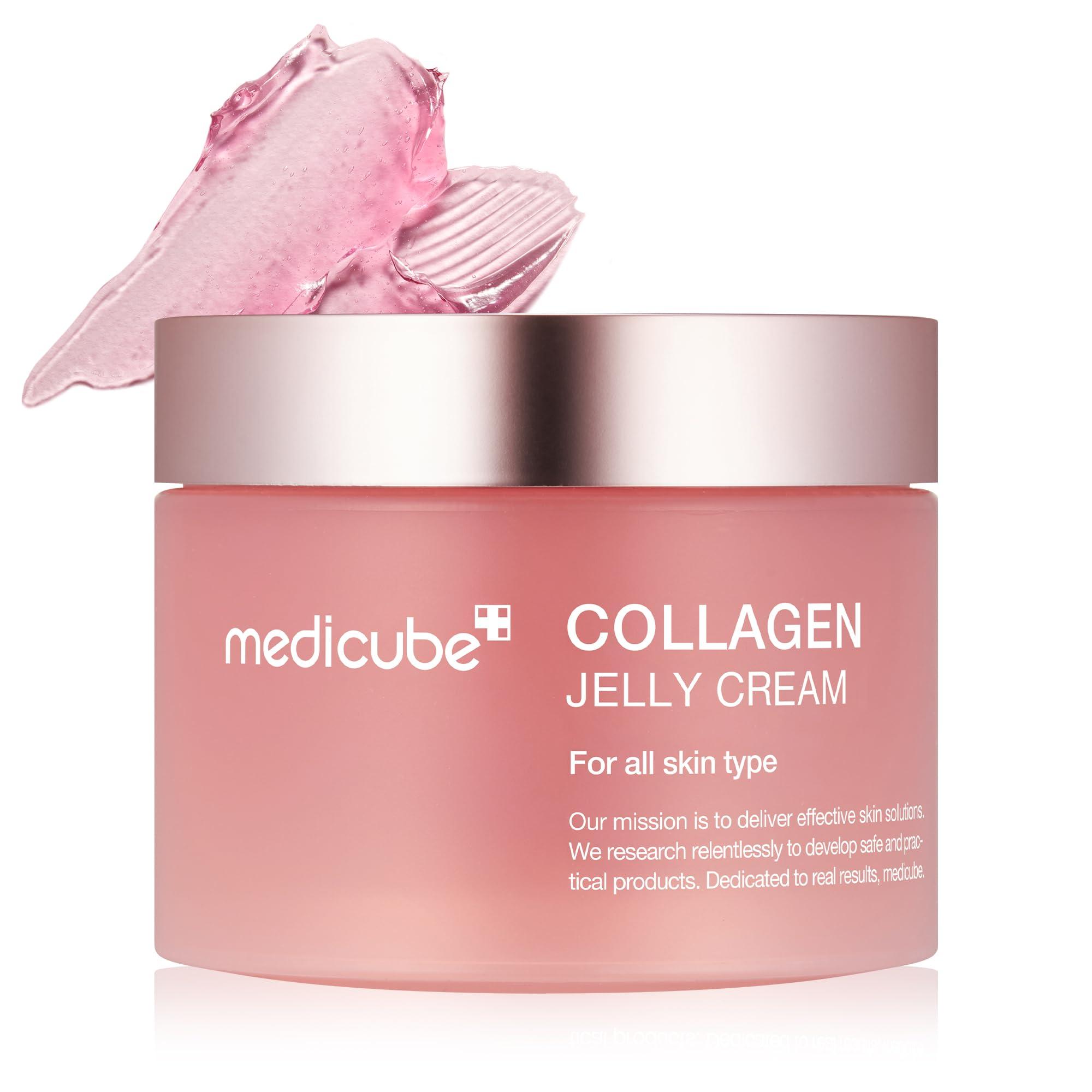 Medicube Medicube Collagen Jelly Cream- Niacinamide & Freeze-Dried Hydrolyzed Collagen - Boosts skin\'s barrier hydration and gives 24h Glow & Lifted Look - No artificial color, Korean skincare (3.71 fl.oz.)