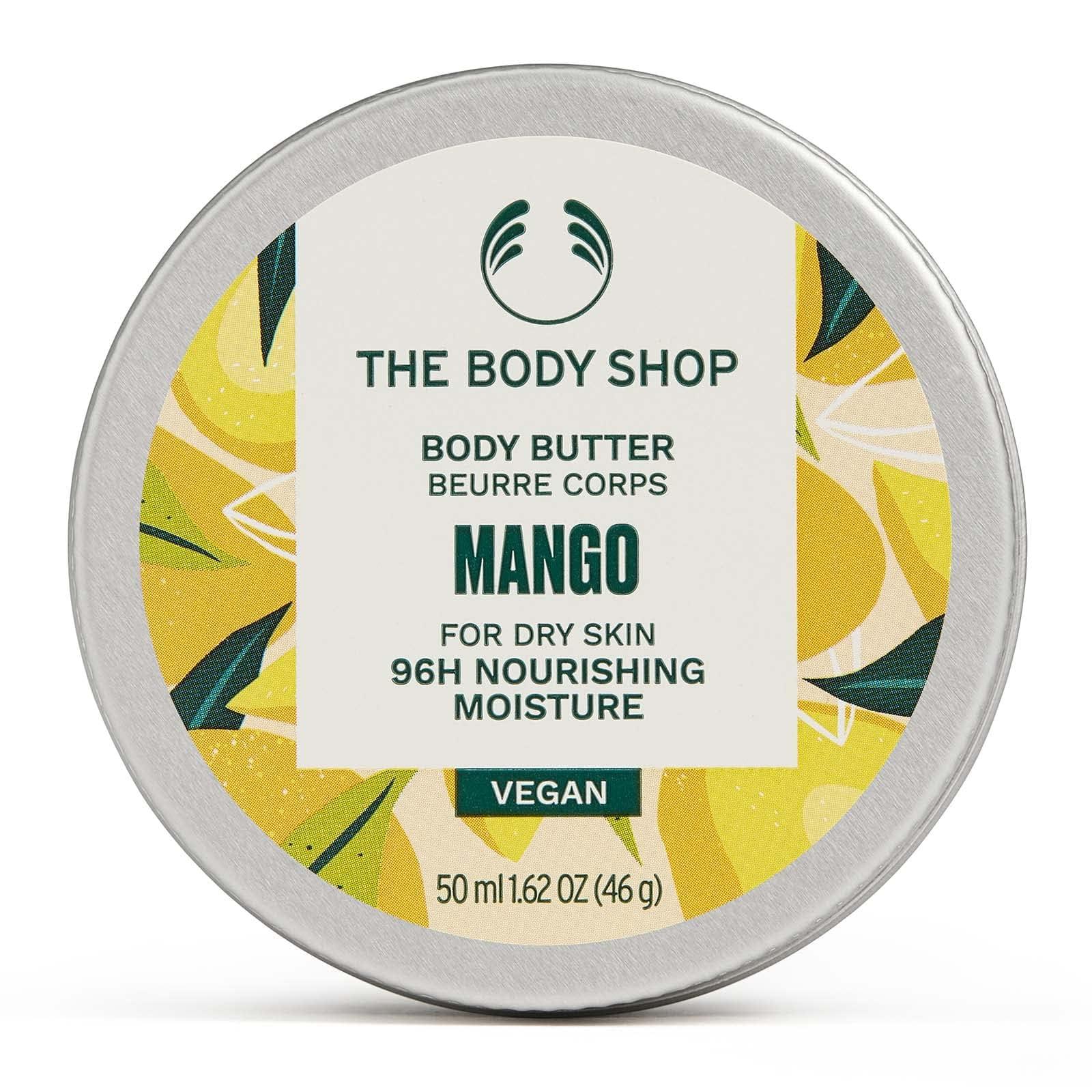 The Body Shop The Body Shop Mango Body Butter  Nourishing & Moisturizing Skincare for Very Dry Skin  Vegan  1.62 oz