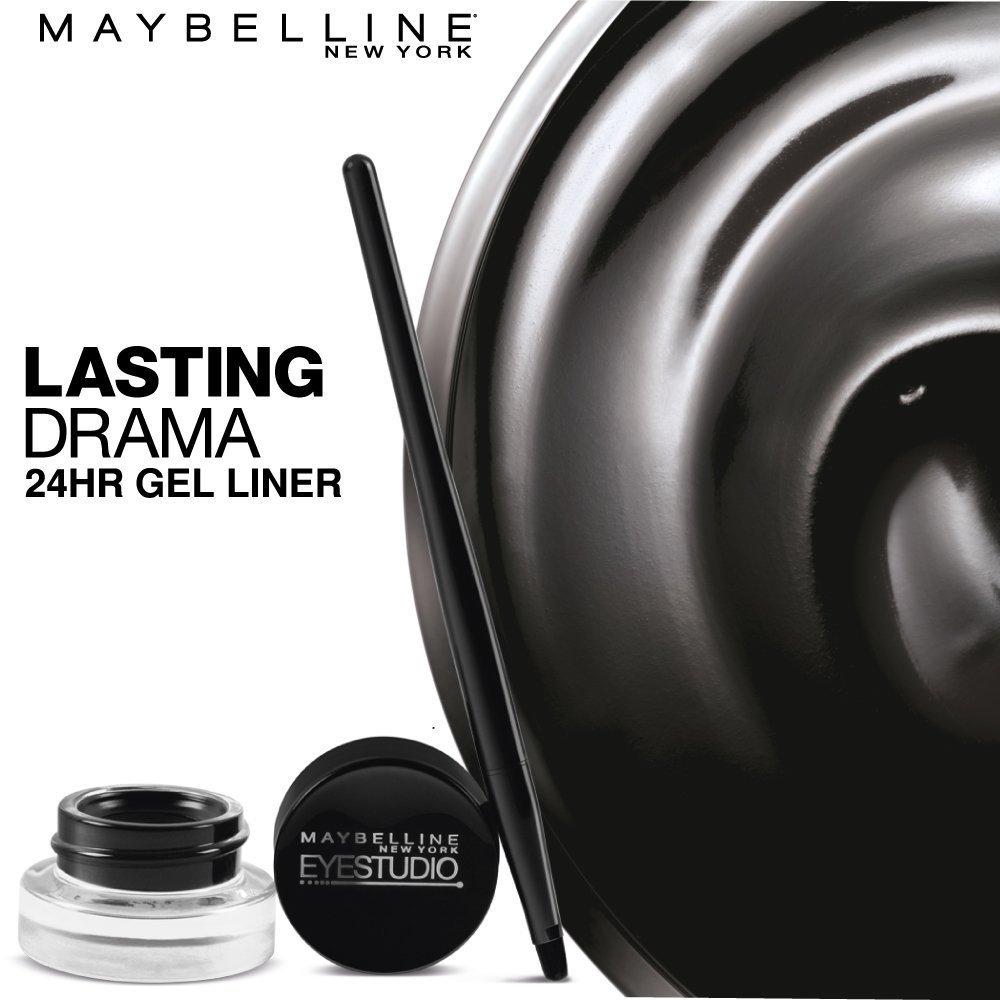 MAYBELLINE Maybelline New York Eye Studio Lasting Drama Gel Eyeliner, Waterproof, Brown 952, 0.106 oz (Pack of 2)