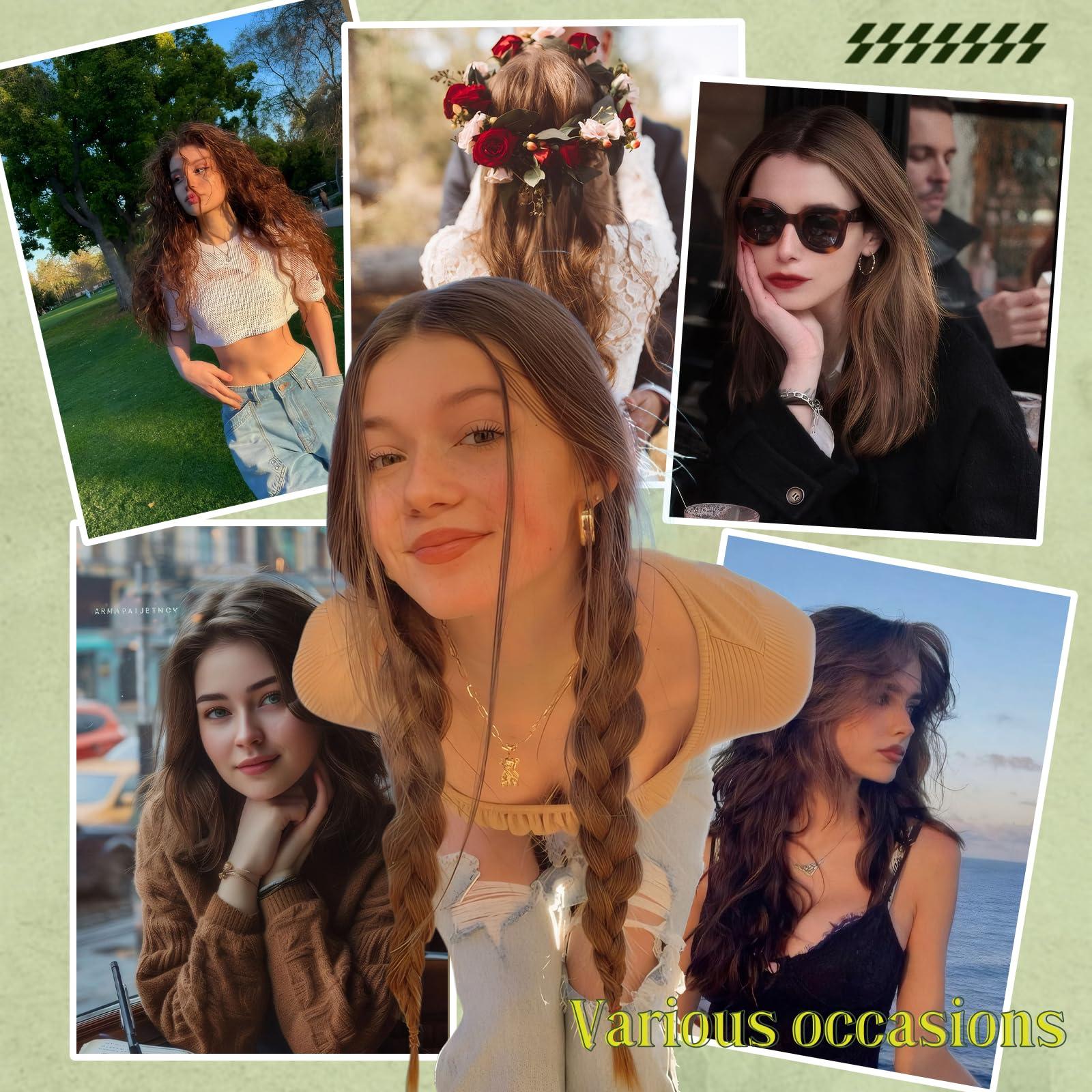 RUNATURE RUANTURE U Tip Hair Extensions Real Human Hair Ombre U Tip Hair Extensions Human Hair Balayage Dark Brown to Ash Brown Utip Keratin Hair Extensions Human Hair 14 Inch Short Hair 50g 50s