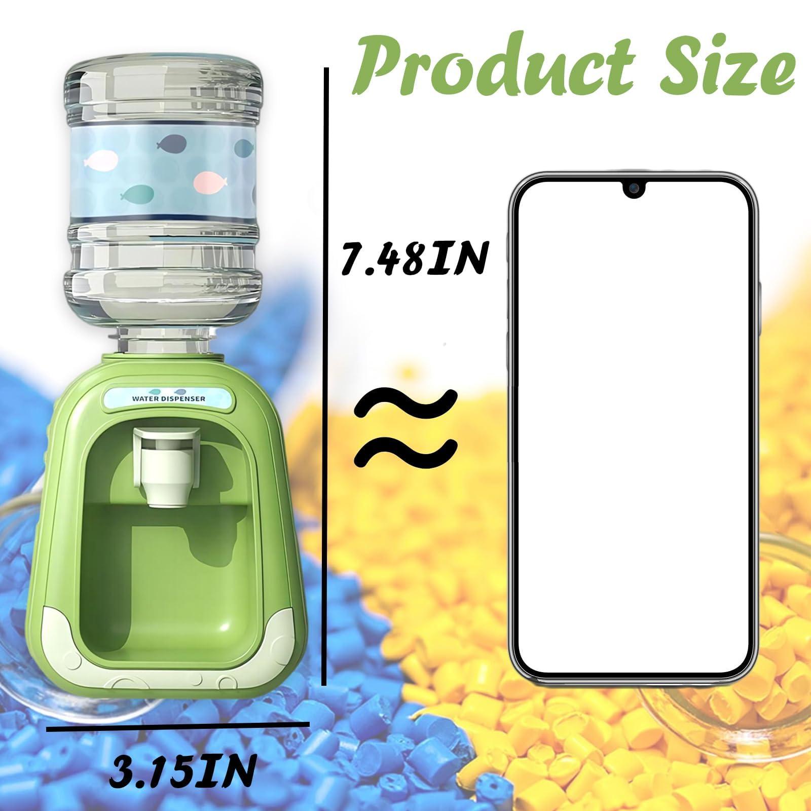 TGLIFEVER Micellar Water Dispenser, 2024 New Mini Dispensador De Agua Micelar, Mini Water Dispenser for Makeup Remover, Mini Micellar Water Dispenser Machine (2PCS Green(with 10Pcs Facial Cotton Pads))