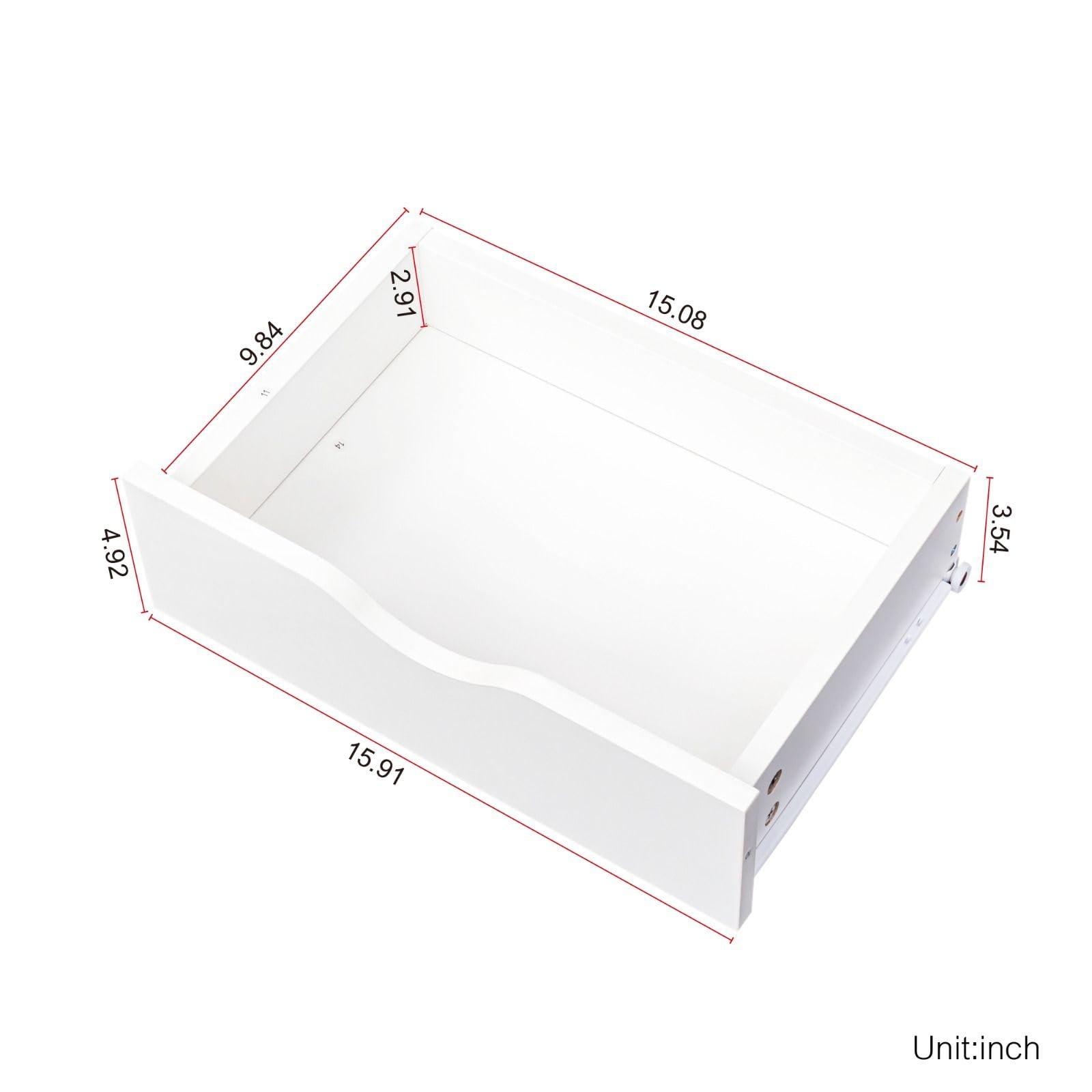 FRITHJILL FRITHJILL 4-Drawer Salon Storage Cabinet, Beauty Barber Salon Styling Station Organizer, Hair Stylist Station with 2 Hair Dryer Holders, for Commercial and Home Use, White