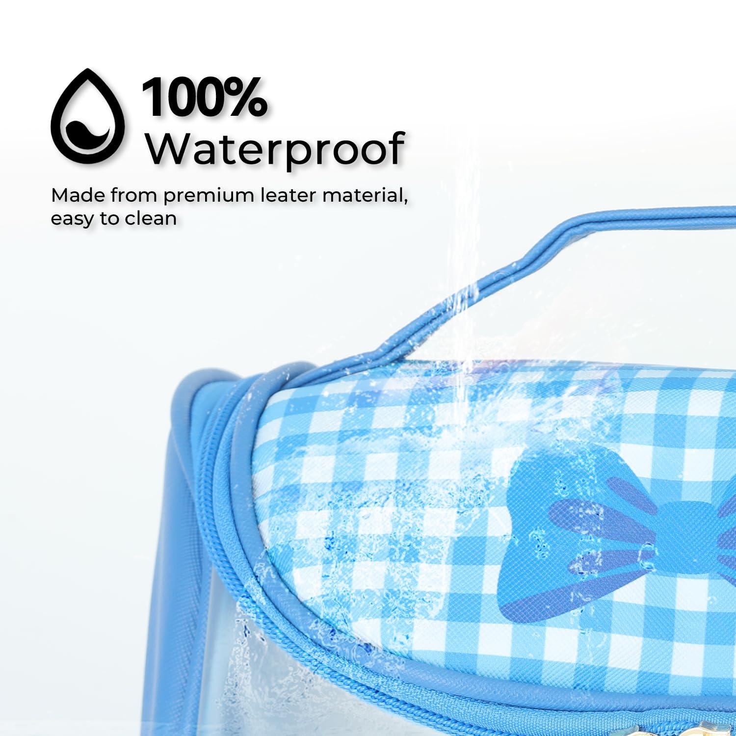 CNEISEJK CNEISEJK Kawaii Kitty Square Makeup Bag with Zipper, Kitty Cat Cosmetic Bags Pouch Bag Storage Case for Women Kitty Toiletry Bag (TMING CIN)