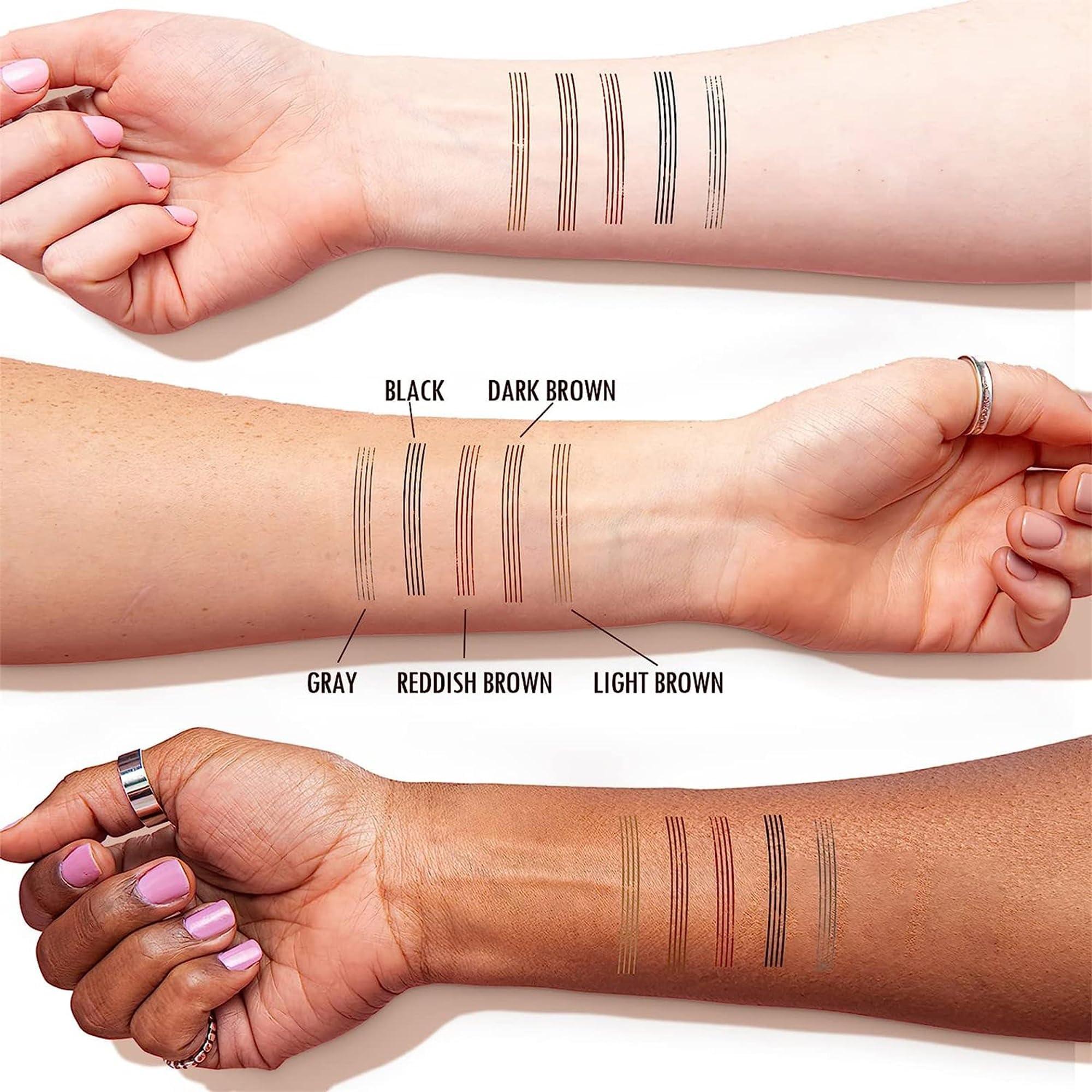 MIRORA Eyebrow Pen, Micro 4 Point Makeup Pens, Microblading Eye Brow Pencil for Natural and Hair-Like Strokes Makeup, Waterproof, Long Lasting & Professional Eyebrow Definer (#2 Dark Brown)